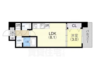 セレニテ神戸ミラクノール【3階】の間取り
