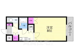 フローレンス三津屋【203号室】の間取り