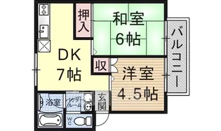 コーポ百栄【2階】の間取り
