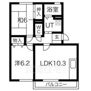セジュールN2棟【2階】の間取り