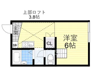 ベルディール髙美【2階】の間取り