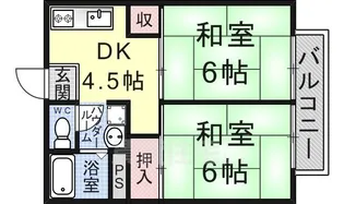 ハイツ青松【2階】の間取り