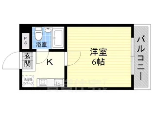 ミフネセントラルベア東淀川【7階】の間取り