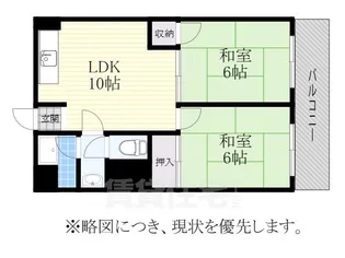 葛岡マンション【1階】の間取り