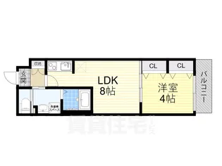 1LDKの間取り画像