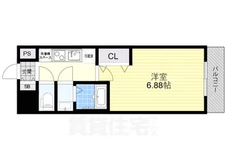 Quintet JOTONOE(旧:サムティ城東野江レジデンス)【11階】の間取り