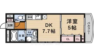 プルメリア御池【5階】の間取り