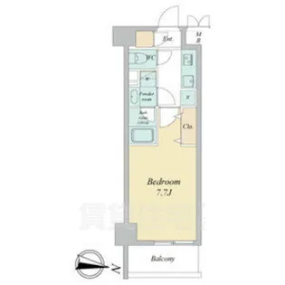 ヴェルデシア名駅南【2階】の間取り