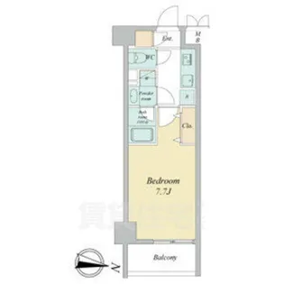 ヴェルデシア名駅南【2階】の間取り