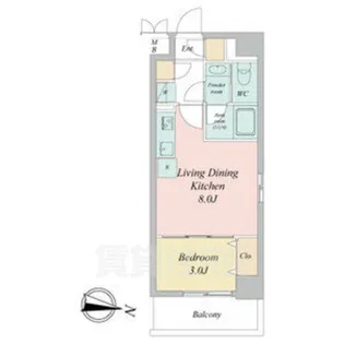 ヴェルデシア名駅南【10階】の間取り