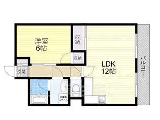 1LDKの間取り画像