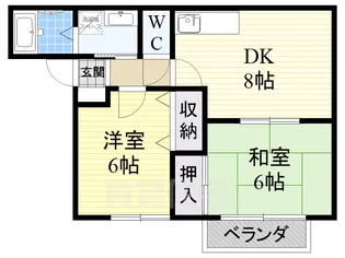ルミエールSHIMAMURA【2階】の間取り