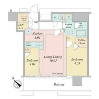 NAGOYA the TOWER【4階】の間取り