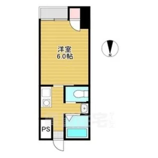 シャルル上新庄【1階】の間取り