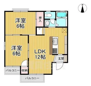 エスポワール【2階】の間取り