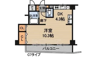 大拓ハイツ6【2階】の間取り