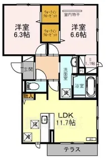 Dear Court大美野【1階】の間取り