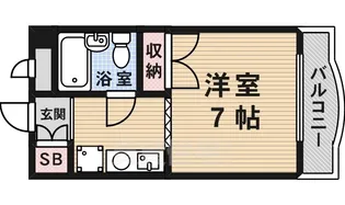 向島スタジオフラッツ【3階】の間取り