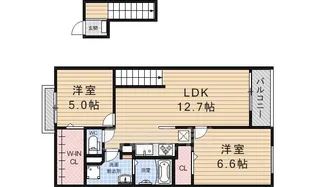 ボヌールロジェ【4階】の間取り