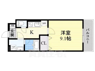 ゴールドチェリーブラッサム【1階】の間取り