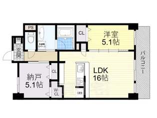 ラ・グレース【5階】の間取り