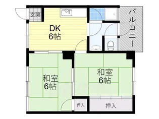 大阪府寝屋川市境橋町【マンション】の間取り