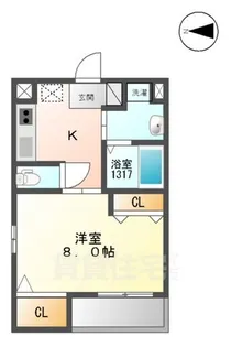 クオリア壱番館【2階】の間取り