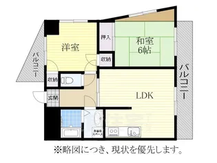 リバーサイドビュー【9階】の間取り