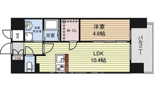プレサンス久屋大通セントラルパーク【2階】の間取り