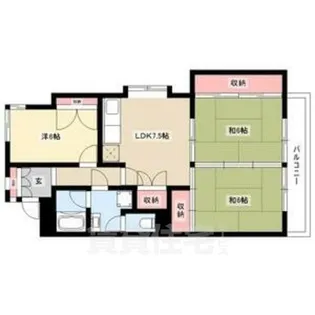 牧の原パークマンション【2階】の間取り