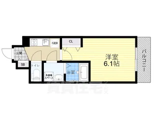 ファーストフィオーレ三国【10階】の間取り