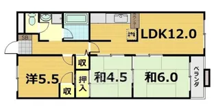 サンパレス山本【2階】の間取り