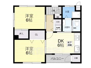 仁川月見ガ丘マンション【1階】の間取り