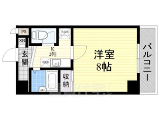 新堂フラット【3階】の間取り