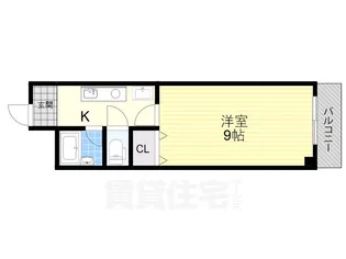 大阪府吹田市岸部南1丁目【マンション】の間取り