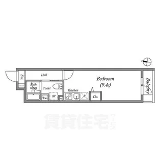THE GARNET SUITE RESIDENCE 西大路【4階】の間取り