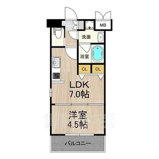 プレジオ西宮【6階】の間取り