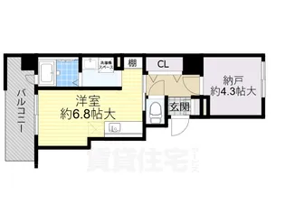 ソレイユ服部【3階】の間取り