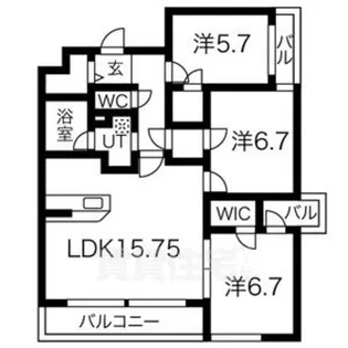 愛知県名古屋市千種区西崎町2丁目【マンション】の間取り