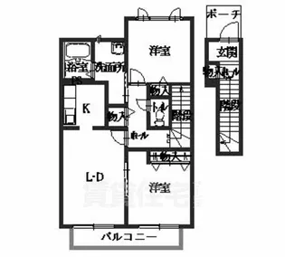 メゾンシャトレールB【2階】の間取り