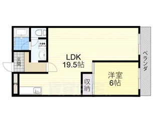 リバーサイド相愛【2階】の間取り