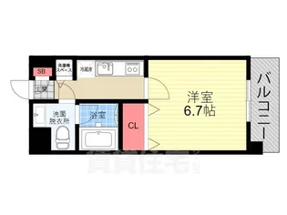 グランドパレス西大路【10階】の間取り