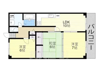 モンルポ草津【3階】の間取り