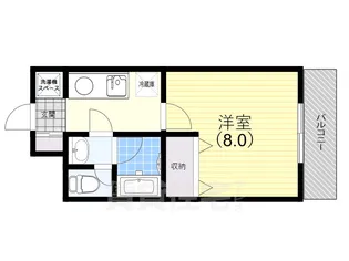 アクシス板宿【504号室】の間取り