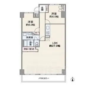 コープ野村東桜【6階】の間取り