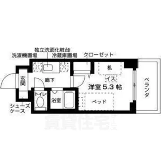 キャンパスヴィレッジ京都今出川通【5階】の間取り