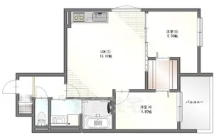 ブランシェ尼崎【1階】の間取り