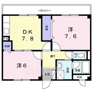 ルネ【2階】の間取り