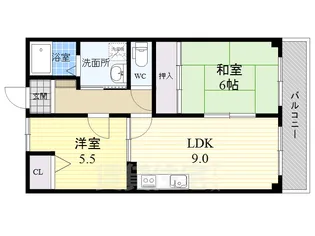 サンプラザマツヤ【403号室】の間取り