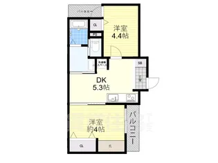 大阪府羽曳野市南恵我之荘7丁目【アパート】の間取り